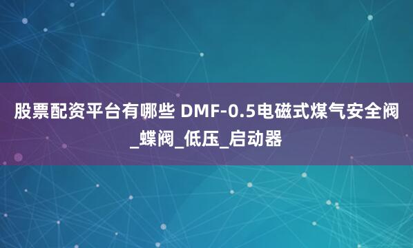 股票配资平台有哪些 DMF-0.5电磁式煤气安全阀_蝶阀_低压_启动器