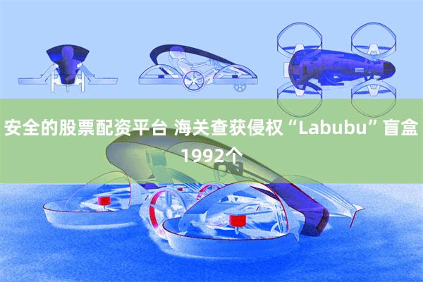 安全的股票配资平台 海关查获侵权“Labubu”盲盒1992个